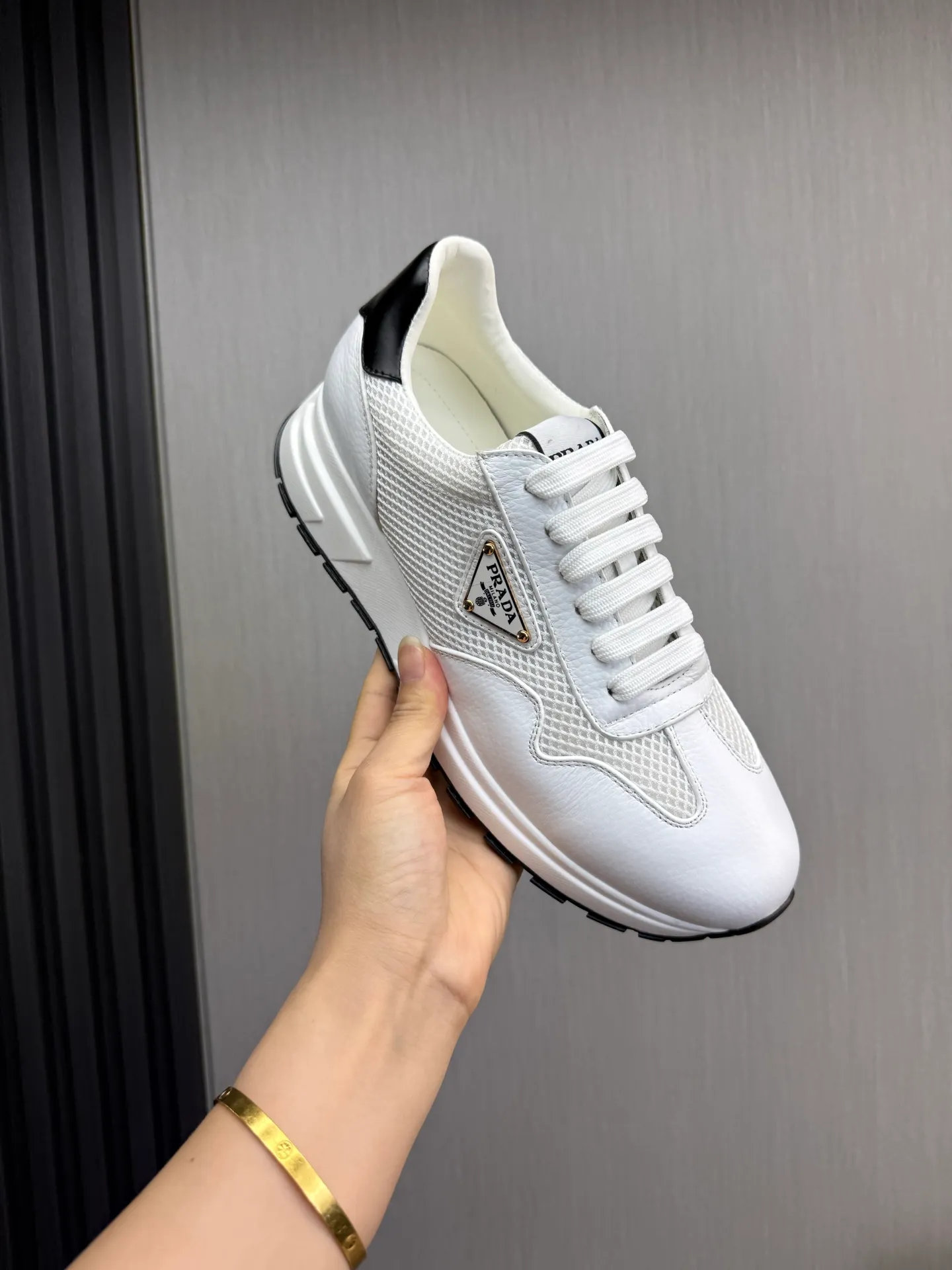 Men's shoes 💰560💰 [PRADA] Men's shoes are popular in the counter, official website is synchronized, 1 high-quality shipment ✔️Original cowhide mesh + cowhide lining, 1🆚1 replica, original sole, 38-45 (45 customized, non-refundable)